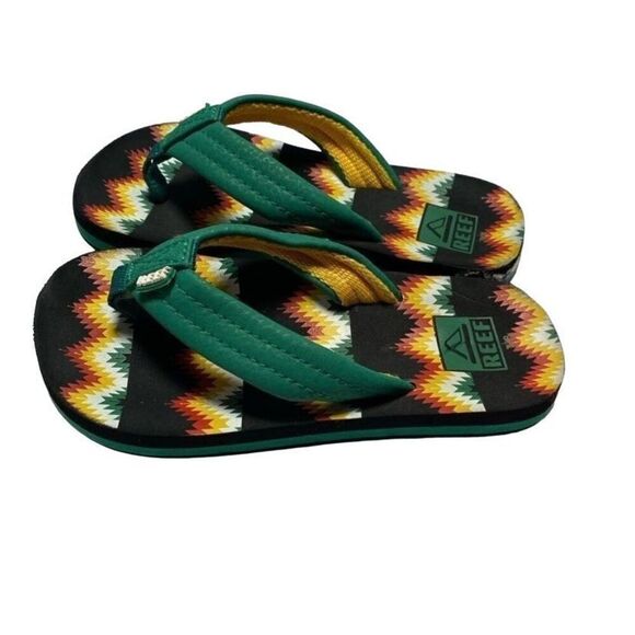Reef NWOT youth multicolored, flip-flop/sandal, size 8 - Picture 2 of 5